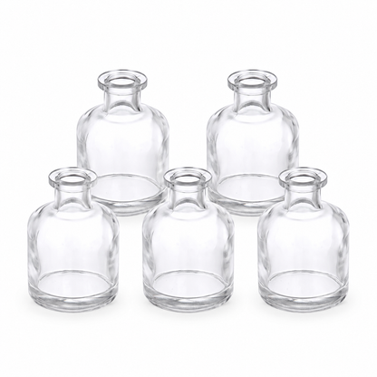 Pack 5 Botellas De Vidrio Difusor De Aromas 50 Ml