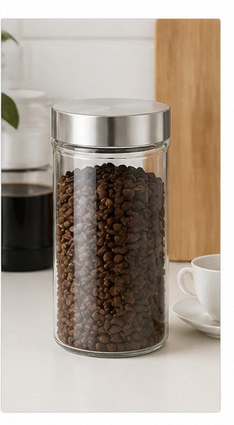 Frasco de Vidrio 800 ml con Tapa Metálica - uso 3