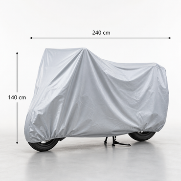 Funda para motocicleta XL con medidas 240 x 140 cm