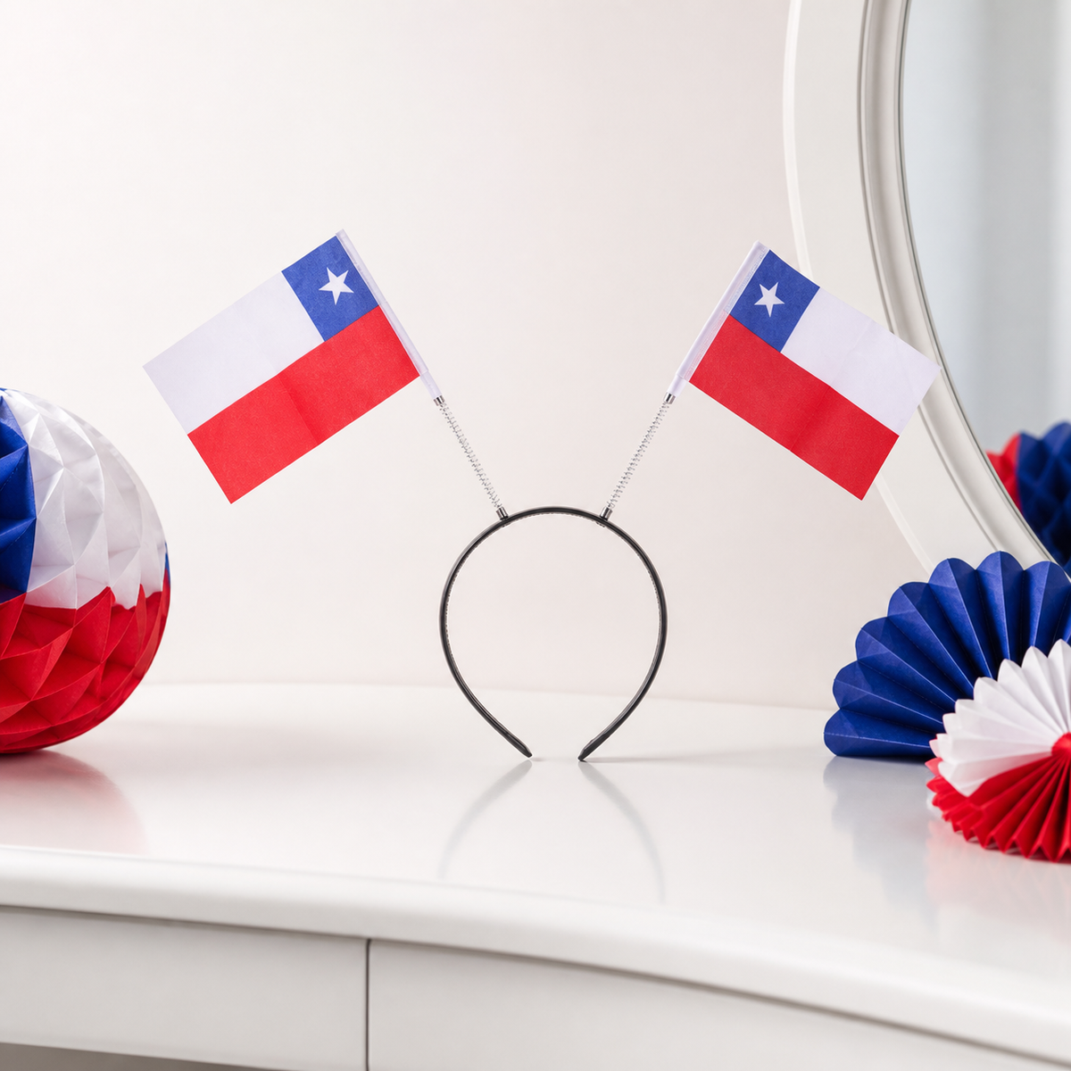 Cintillo con banderas de Chile - imagen 4