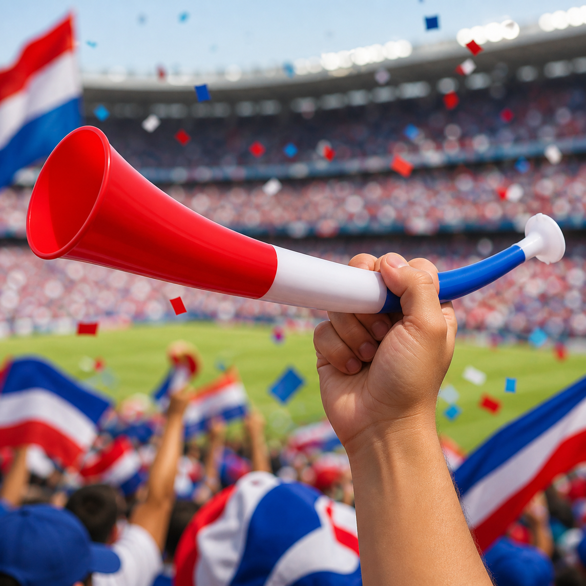 Corneta tricolor para celebraciones - imagen 3