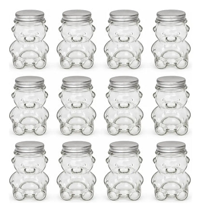 Pack 12 Botella Osito De Vidrio 130 Ml