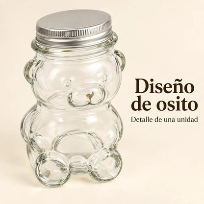 Pack 12 Botella Osito De Vidrio 130 Ml