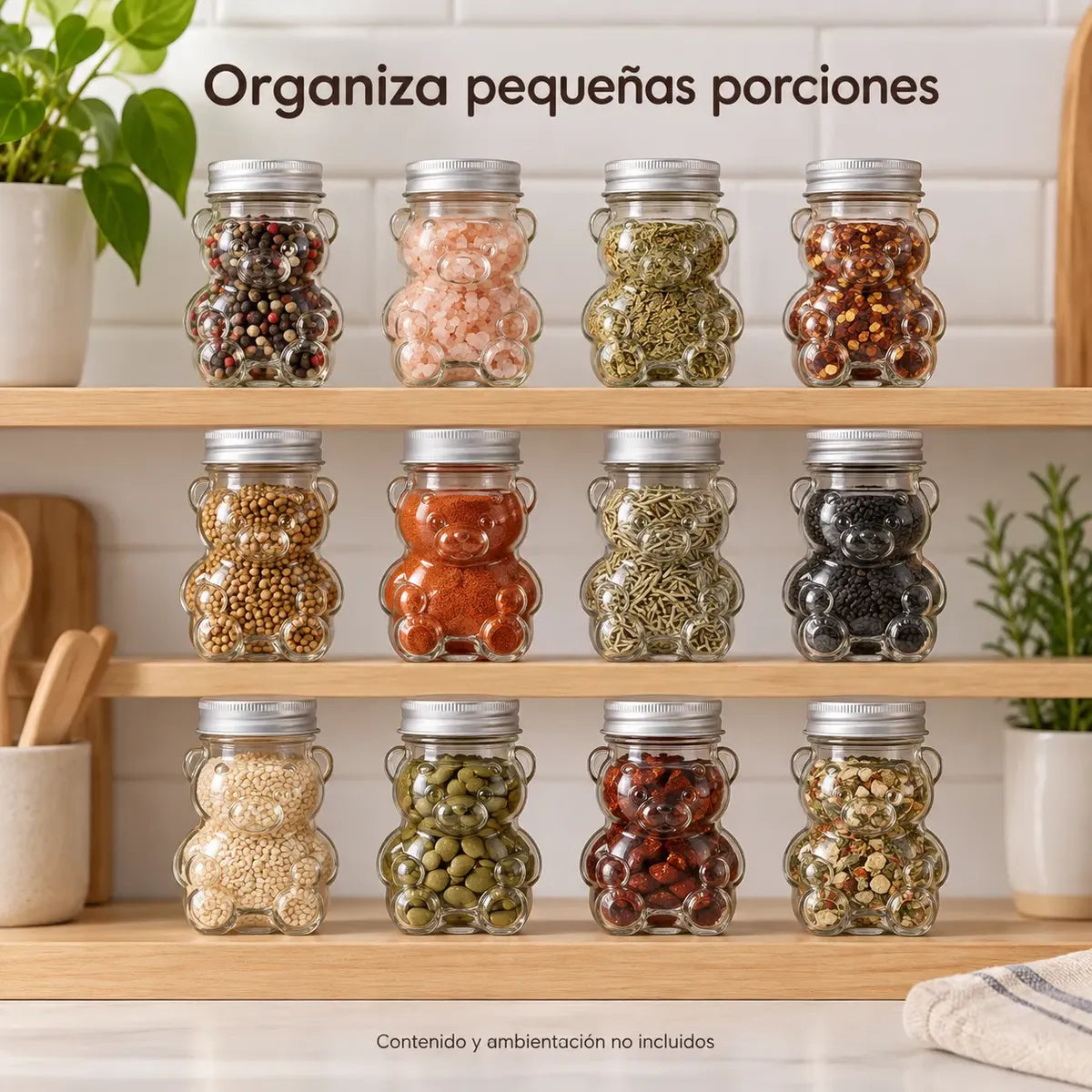 Pack 12 Botella Osito De Vidrio 130 Ml