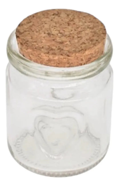 Pack 12 Frascos Vidrio 220 Ml Con Tapa De Corcho