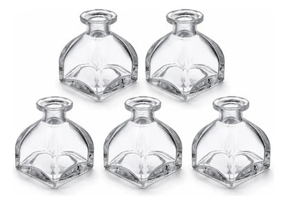 Pack 5 Frascos De Vidrio 50 Ml Tipo Mongol Para Difusor