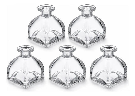 Pack 5 Frascos De Vidrio 50 Ml Tipo Mongol Para Difusor