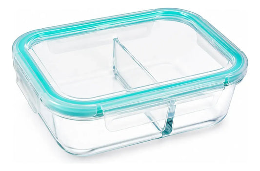 Tupper Hermético Vidrio 1040ml Transparente