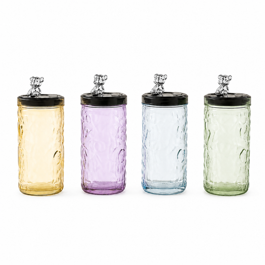 Pack Jarras de Vidrio LOVE 400 ml con Tapa | 12, 18 o 24 Unidades