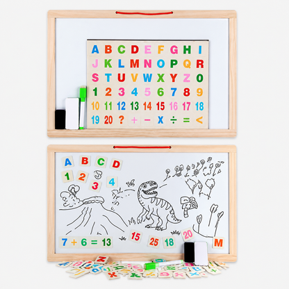 Dos superficies reutilizables del juego educativo de ortografía