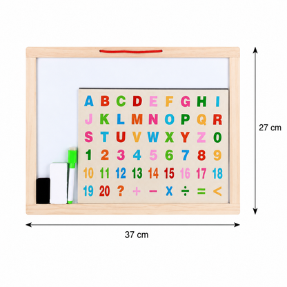 Medidas 37 por 27 cm del juego educativo de ortografía