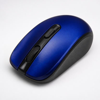 Detalle de rueda y botones del mouse inalámbrico