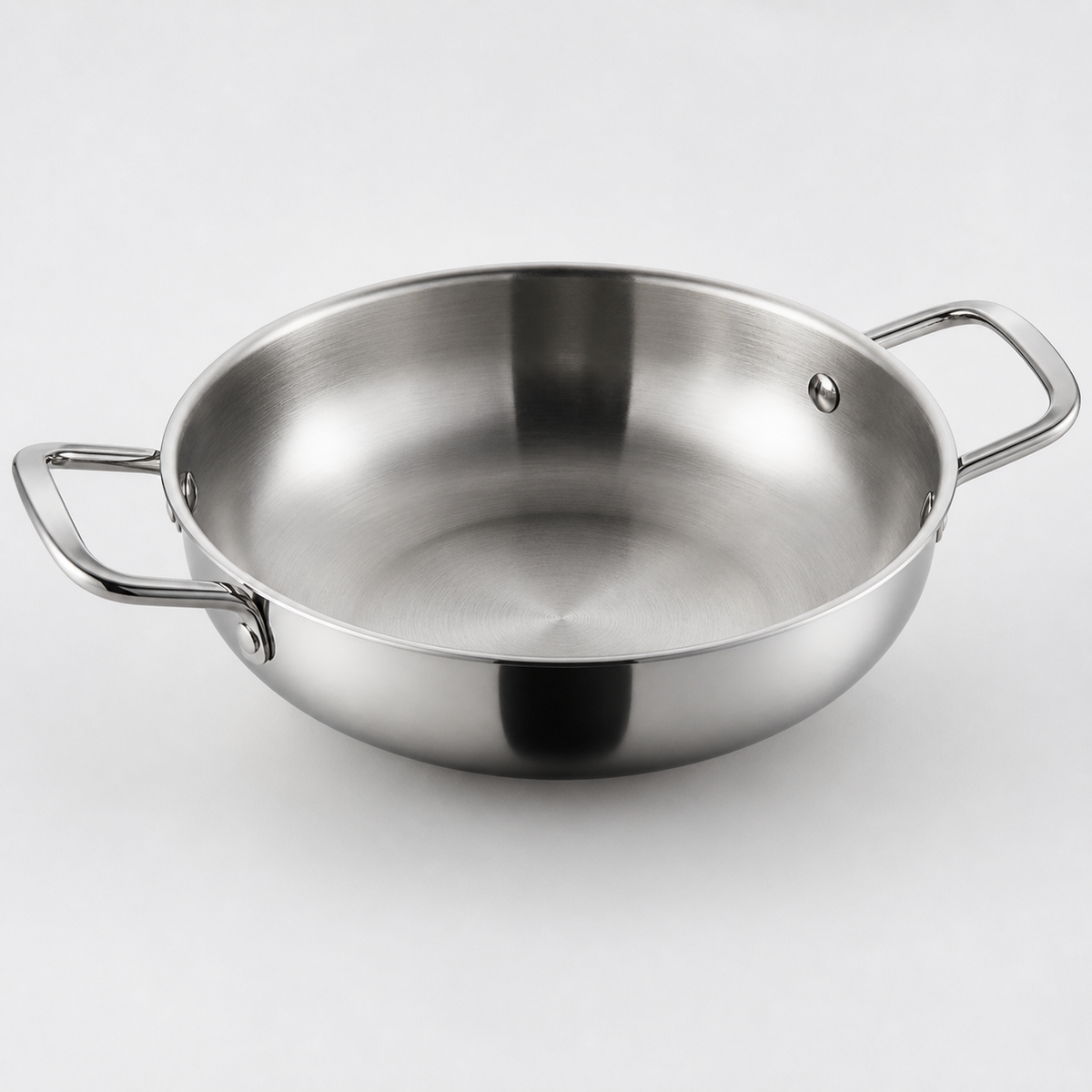 Olla para ramen de acero inoxidable vista superior