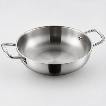 Olla para ramen de acero inoxidable vista superior