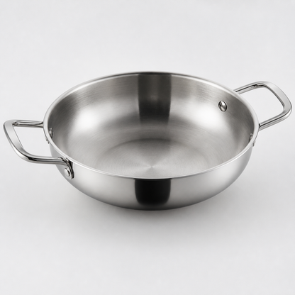 Olla para ramen de acero inoxidable vista superior