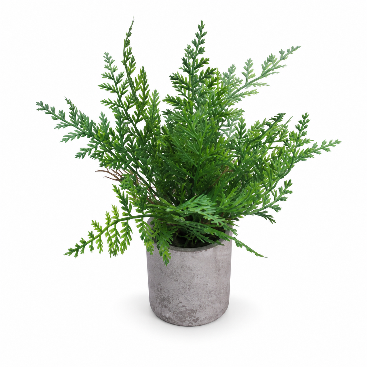Variante F – planta artificial de plástico en maceta decorativa
