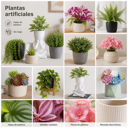 Detalles y beneficios de las plantas artificiales de plástico