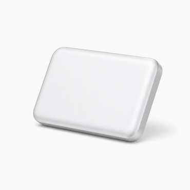 Power bank magnético compacto en vista lateral