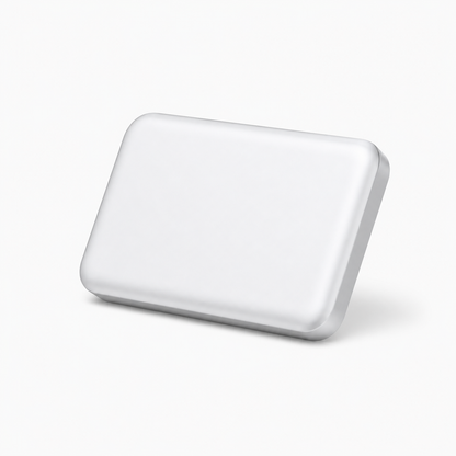 Power bank magnético compacto en vista lateral