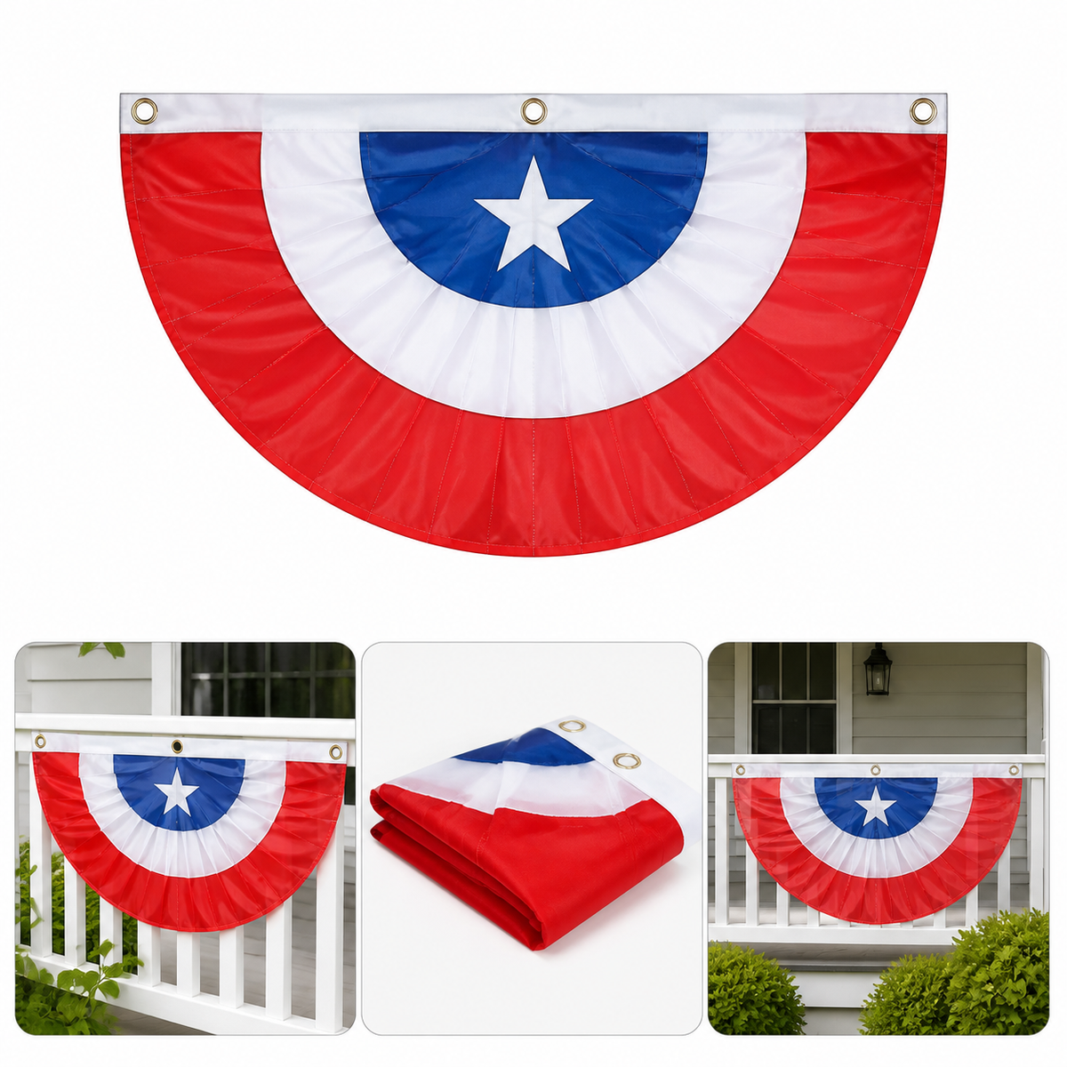 Bandera decorativa semicircular de Chile - imagen 6
