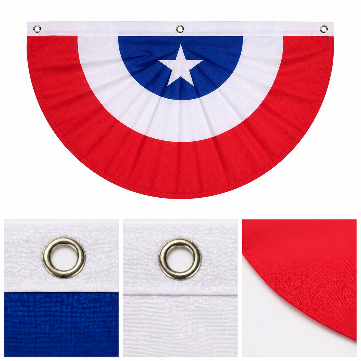 Bandera decorativa semicircular de Chile - imagen 7