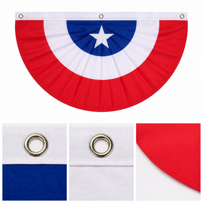 Bandera decorativa semicircular de Chile - imagen 7