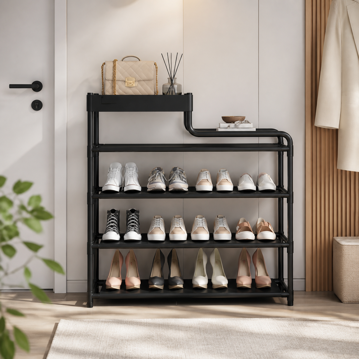 Zapatero Metálico Organizador de 5 Niveles 80 cm - imagen 2