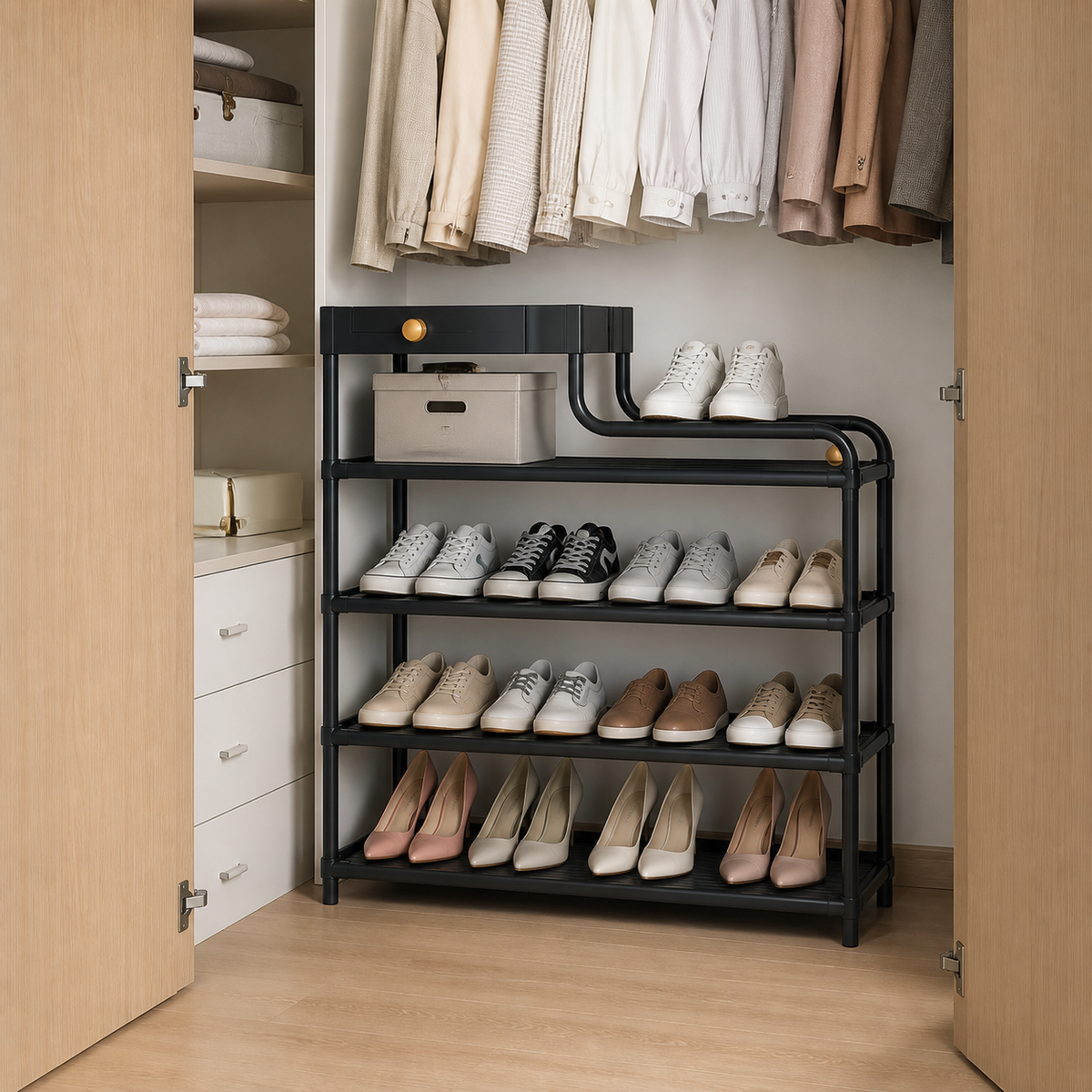 Zapatero Metálico Organizador de 5 Niveles 80 cm - imagen 3