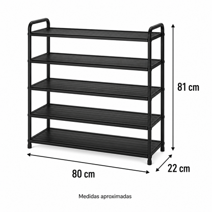 shoe rack 5 con medidas aproximadas