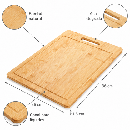 Beneficios de la tabla de cortar de bambú